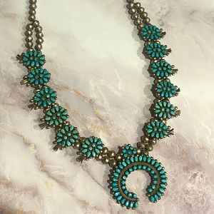 Zuni Squash Blossom Necklace